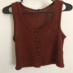 Burnt Orange/Rust Crop Top